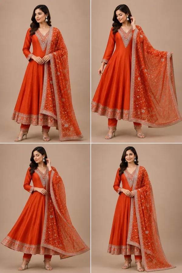 Rani_Pink_Cotton_Kurta_Set_For_Women