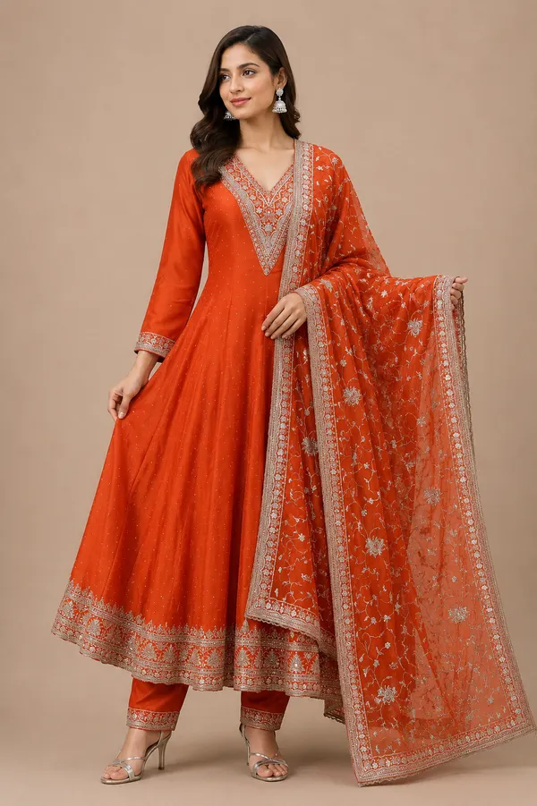 Rani_Pink_Cotton_Kurta_Set_For_Women