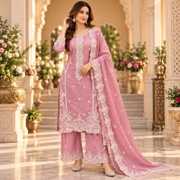 Pink_Soft_Silk_Plazo_set_For_Women