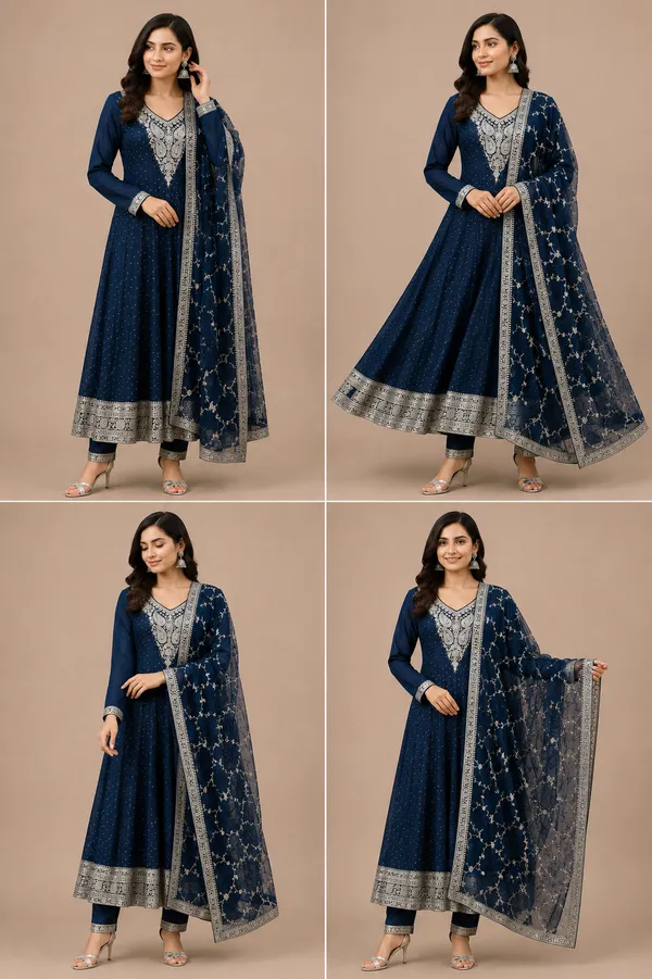 Blue_Cotton_Kurta_Set_For_Women