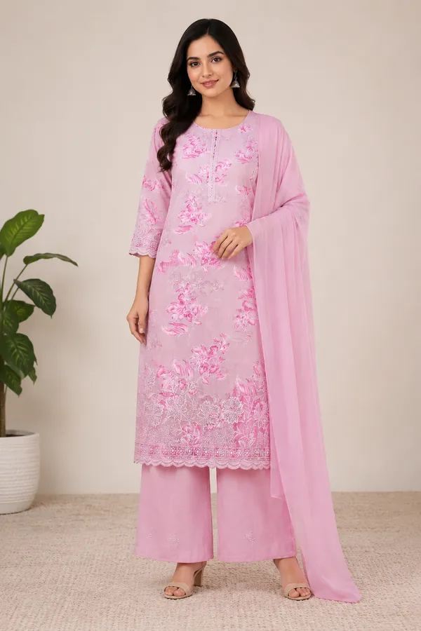 Pink_Cotton_Unstitched_Kurta_Set_For_women