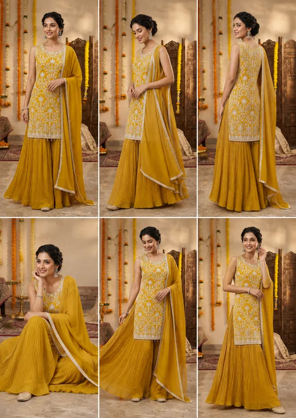 Yellow_Cotton_Kurta_Set_For_Women