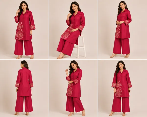 Red_Cotton_Kurta_Set_For_Women