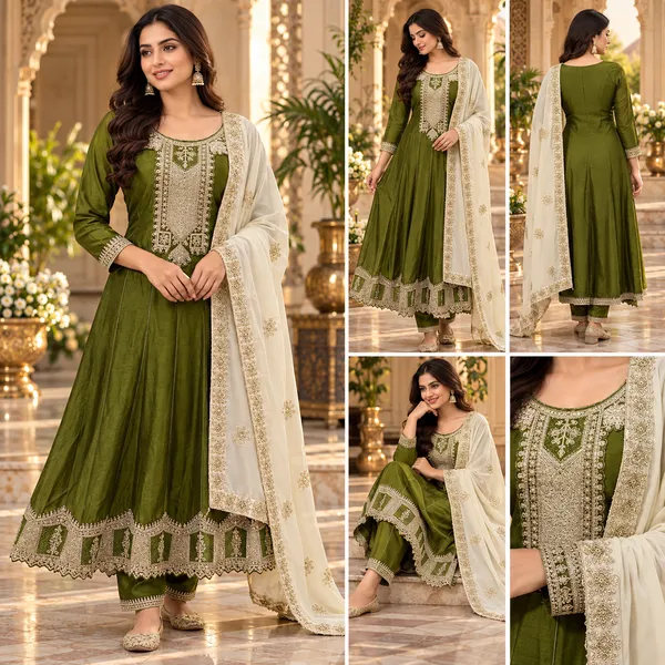 Mehendi_Green_Anarkali__Set_For_Women