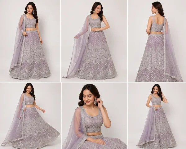 Lavender_Cotton_Lehenga_Blouse_And_Dupatta_For_Women