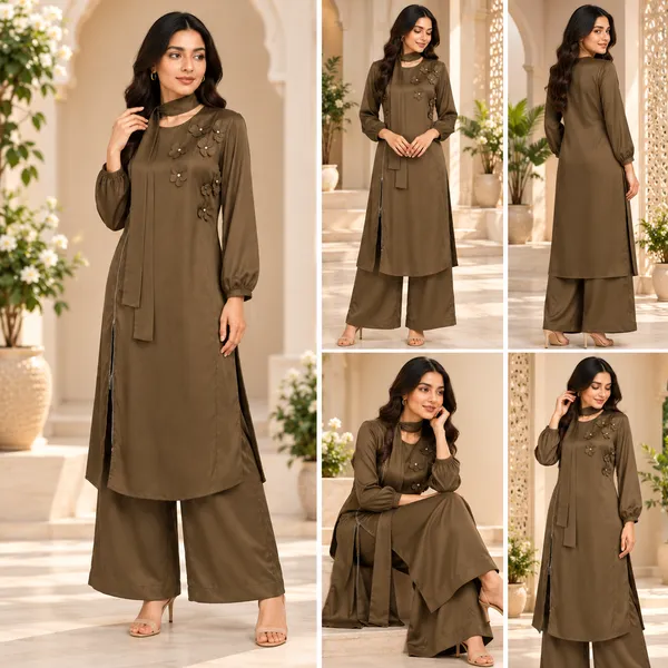 Brown_Imported_Co-Ord_Set_For_Women