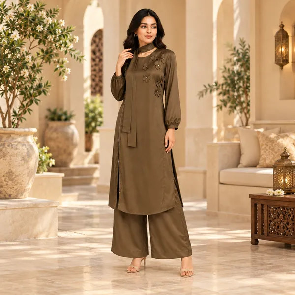 Brown_Imported_Co-Ord_Set_For_Women