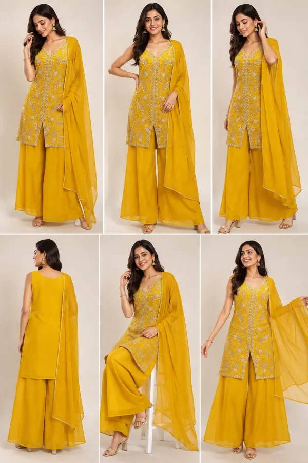 Yellow_Silk_Kurta_Set_For_Women