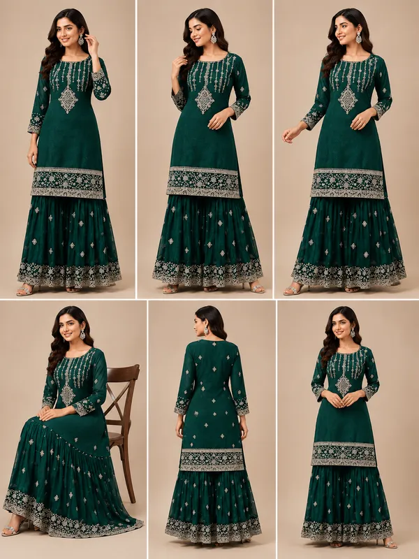 Green_Silk_Kurta_Set_For_Women