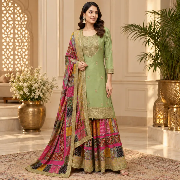 Pista_Green_Vichitra_Gharara_Set_For_Women