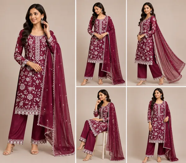 Blush_Pink_Georgette_Kurta_Set_For_Women