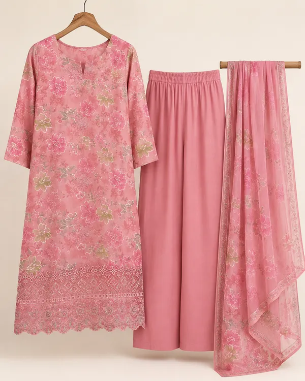 Pink_Cotton_Unstitched_Kurta_Set_For_women