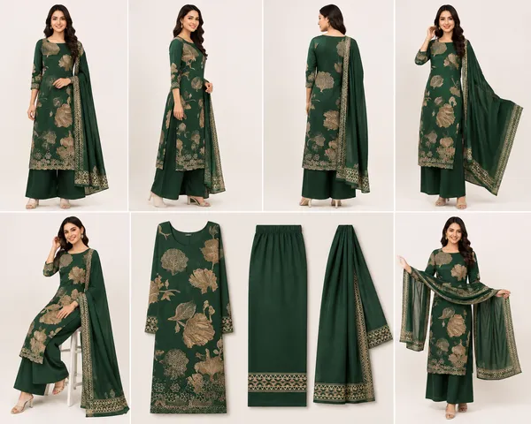 Green_Cotton_Unstitched_Kurta_Set_For_women