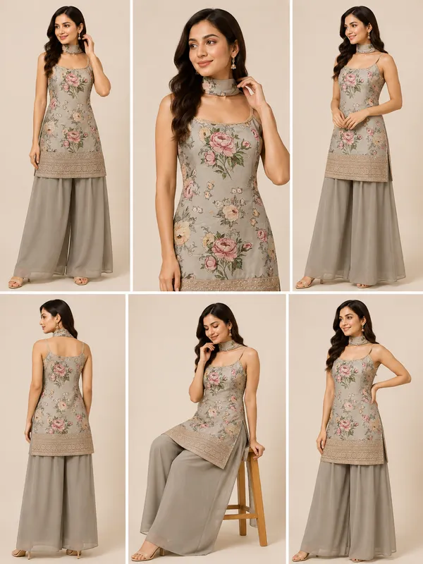 Grey_Georgette_Kurta_Set_For_Women