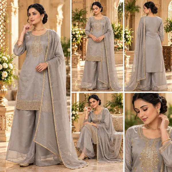 Ash_Grey_Organza_Plazo_Set_For_Women