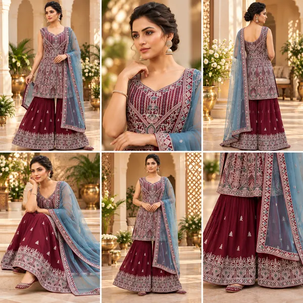 Marorn_Georgette_Gharara_Set_For_Women