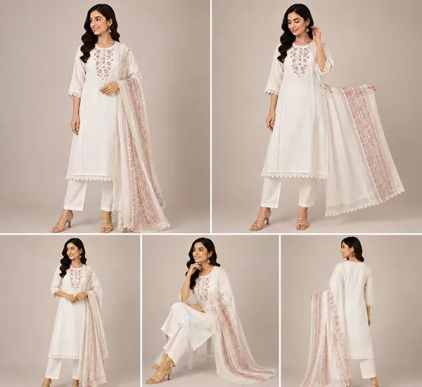Cream_Cotton_Kurta_Set_For_Women