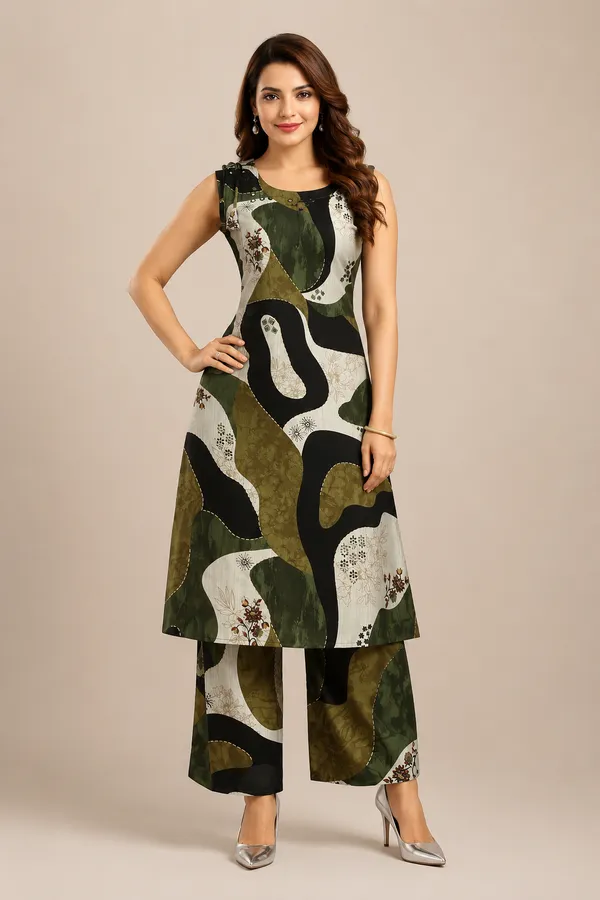 Green_Cotton_Co-Ord_Set_For_Women