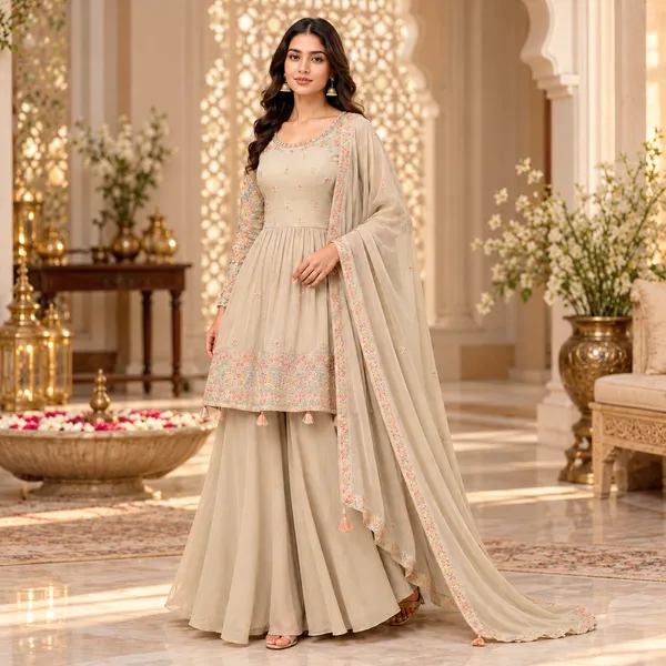 Grey_Georgette_Plazo_Set_For_Women
