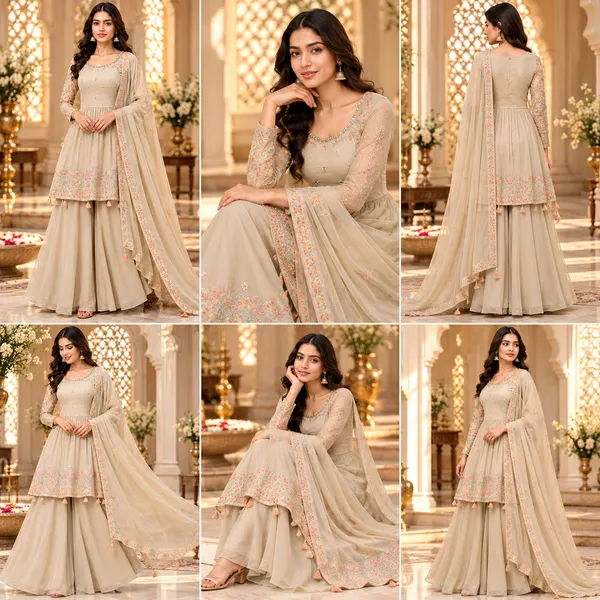Grey_Georgette_Plazo_Set_For_Women