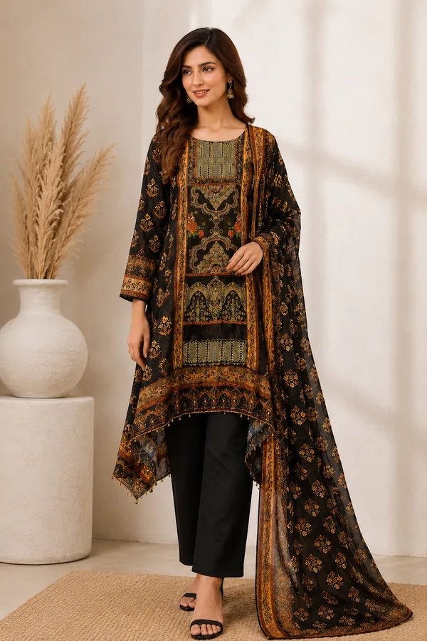 Multicolor_Cotton_Kurta_Set_For_Women