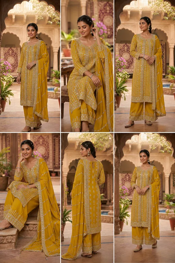 Yellow_Cotton_Kurta_Set_For_Women