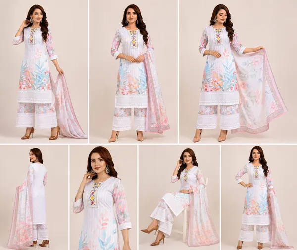 Cream_Cotton_Kurta_Set_For_Women