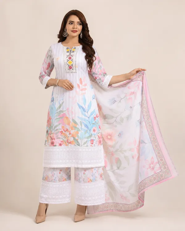 Cream_Cotton_Kurta_Set_For_Women