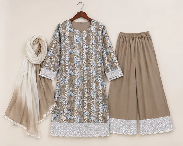 Taupe_Cotton_Unstitched_Kurta_Set_For_women