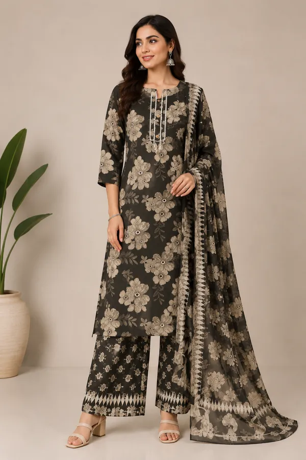 Grey_Cotton_Kurta_Set_For_Women