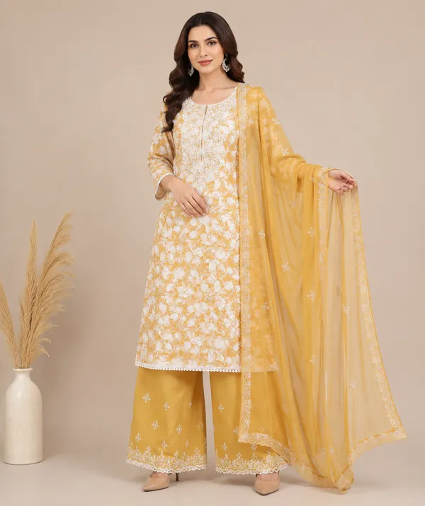 Peach_Cotton_Unstitched_Kurta_Set_For_women