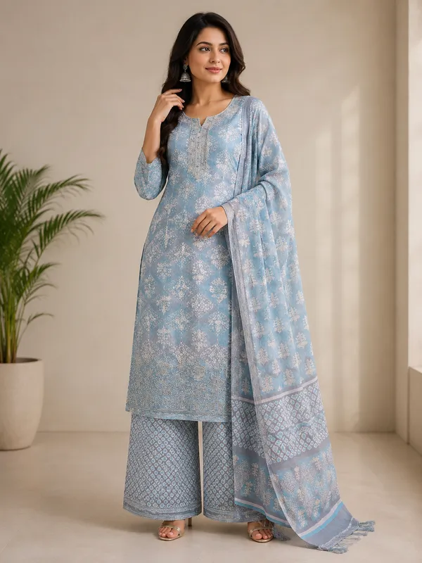 Light_Blue_Cotton_Unstitched_Kurta_Set_For_women