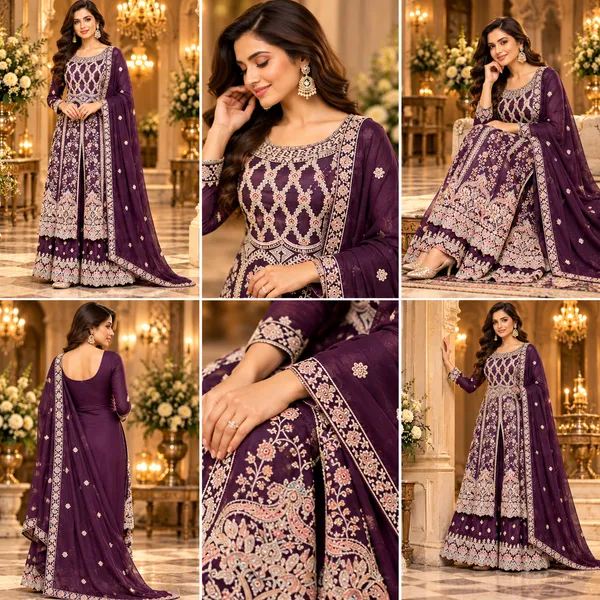 Wine_Vichitra_Indo-Western_Plazo_Set_For_Women