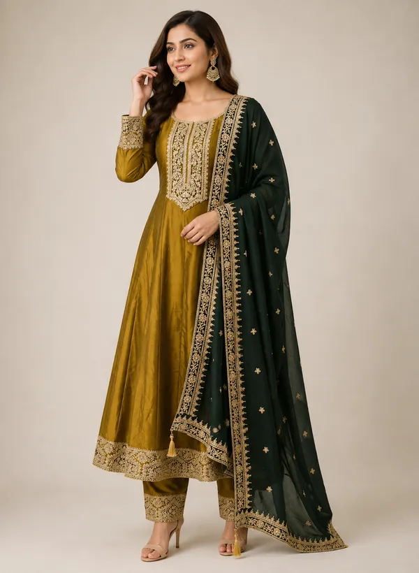 Yellow_Cotton_Kurta_Set_For_Women