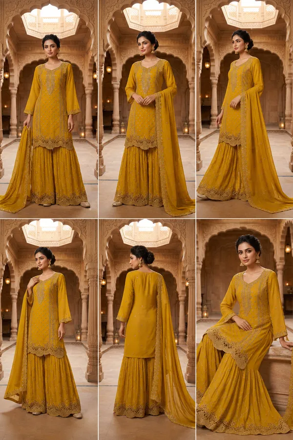 Yellow_Cotton_Kurta_Set_For_Women