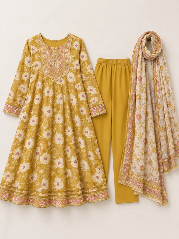 Yellow_Cotton_Kurta_Set_For_Women