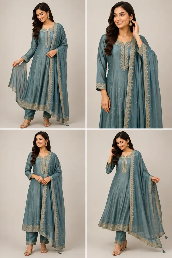 Blue_Cotton_Kurta_Set_For_Women