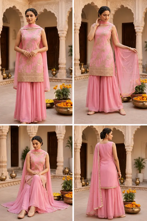 Pink_Cotton_Kurta_Set_For_Women