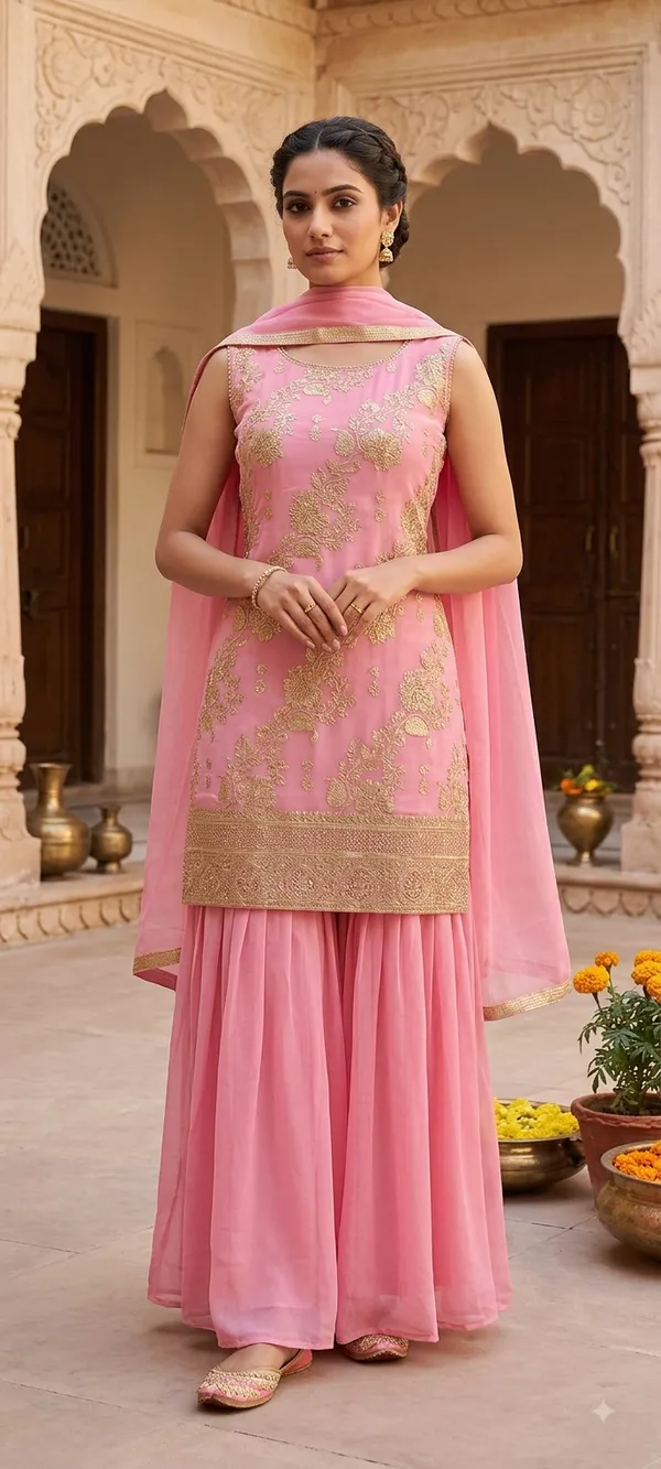 Pink_Cotton_Kurta_Set_For_Women