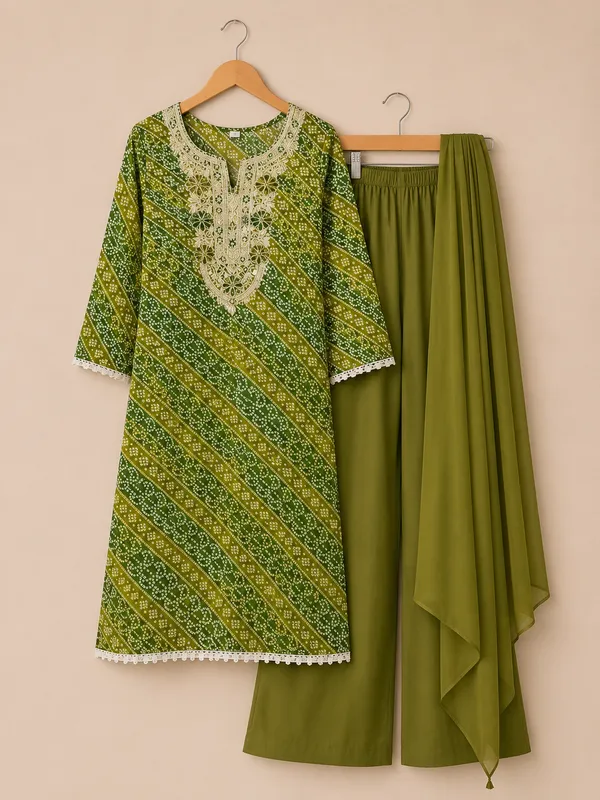 Green_Cotton_Unstitched_Kurta_Set_For_women