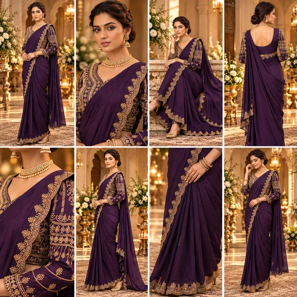 Purple_Vichitra_Silk_Readymade_Saree_With_Blouse_For_women