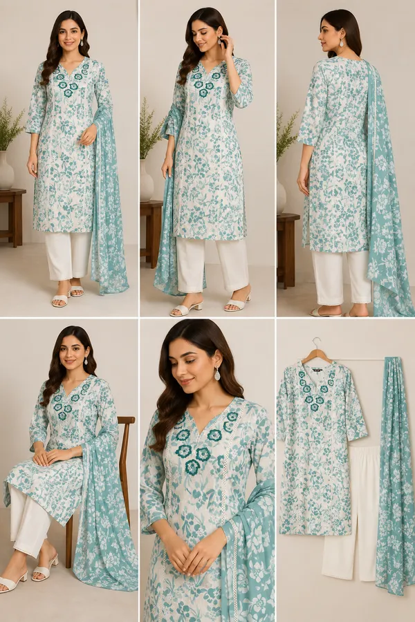 Cream_Cotton_Kurta_Set_For_Women