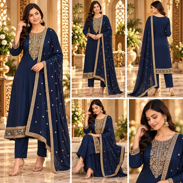 Blue_Maslin_Anarkali_Set_For_Women