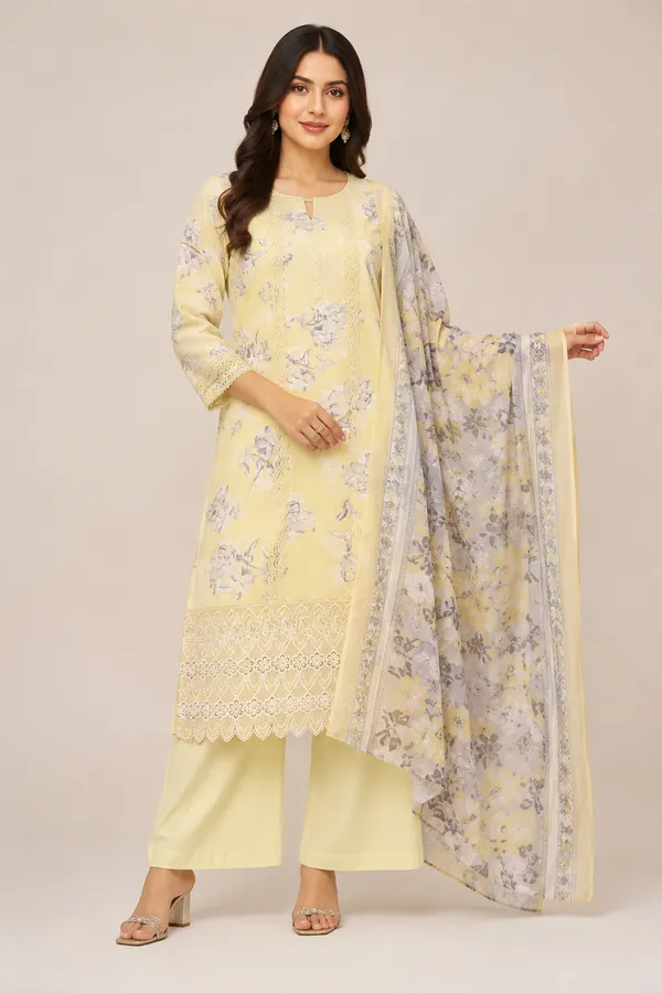 Pastel_Yellow_Cotton_Unstitched_Kurta_Set_For_women