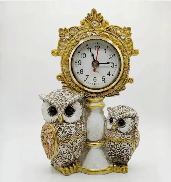 Ornate_Owl_Decorative_Table_Clock
