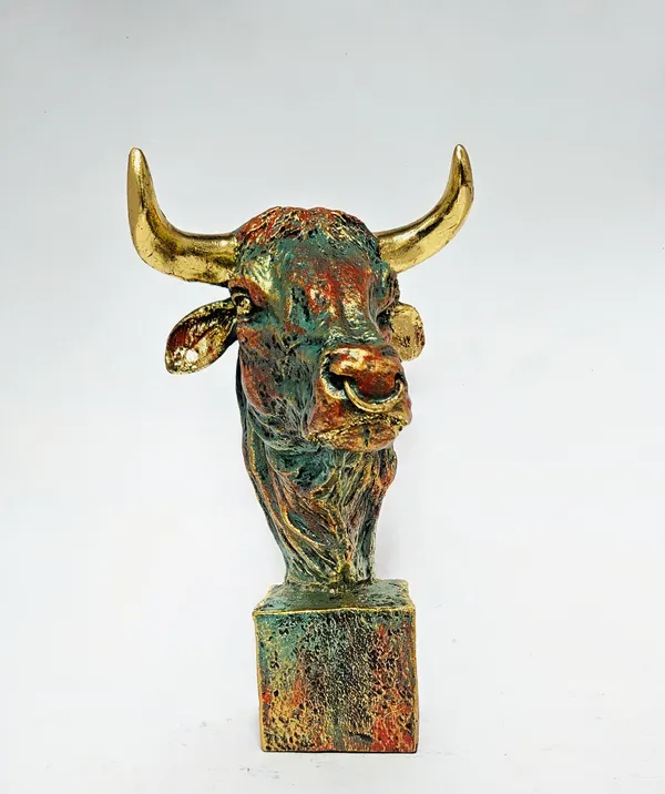Antique_Finish_Bull_Head_Bust_Showpiece