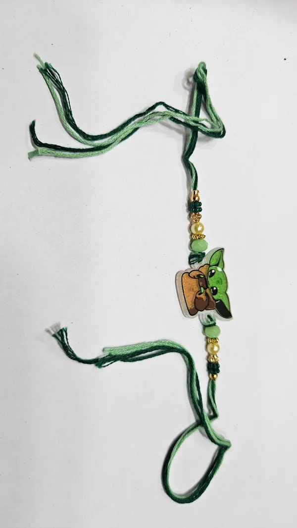 Green_Thread_Character_Rakhi_for_Brother
