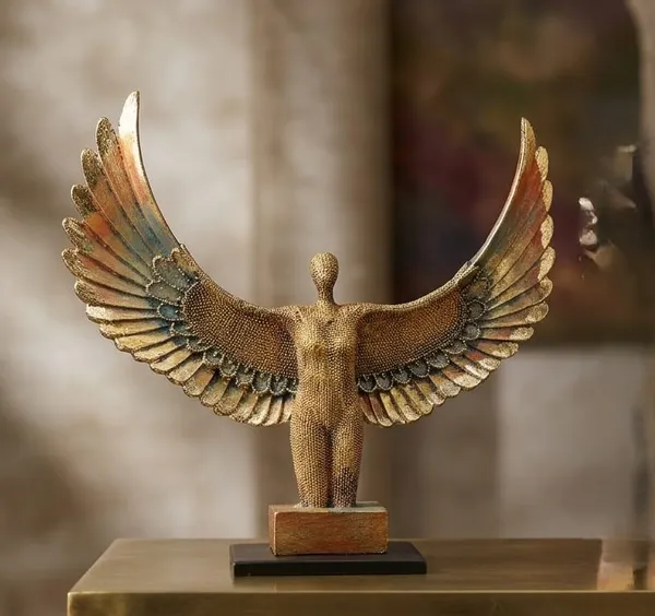 Gold-Tone_Winged_Figure_Decorative_Sculpture