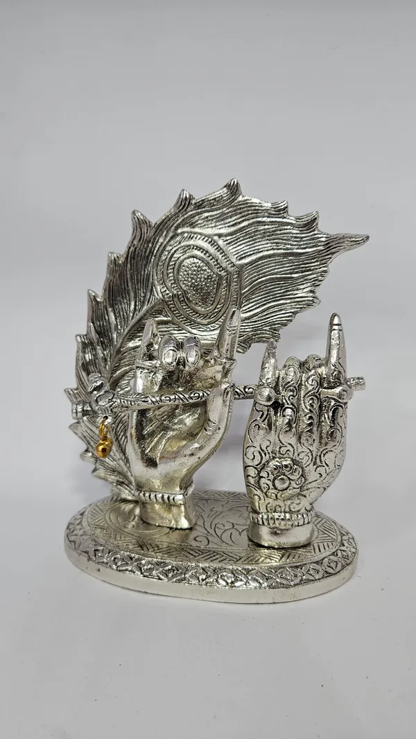 Silver-Tone_Krishna_Idol_With_Peacock_Feather