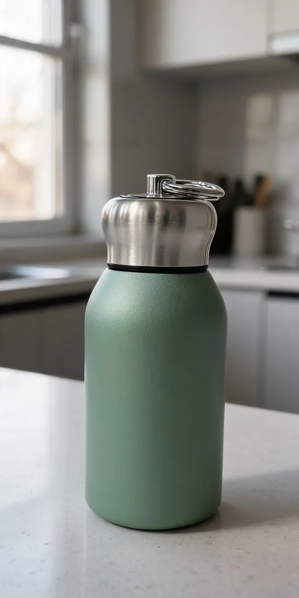 Green_Reusable_Water_Bottle_With_Silver_Lid